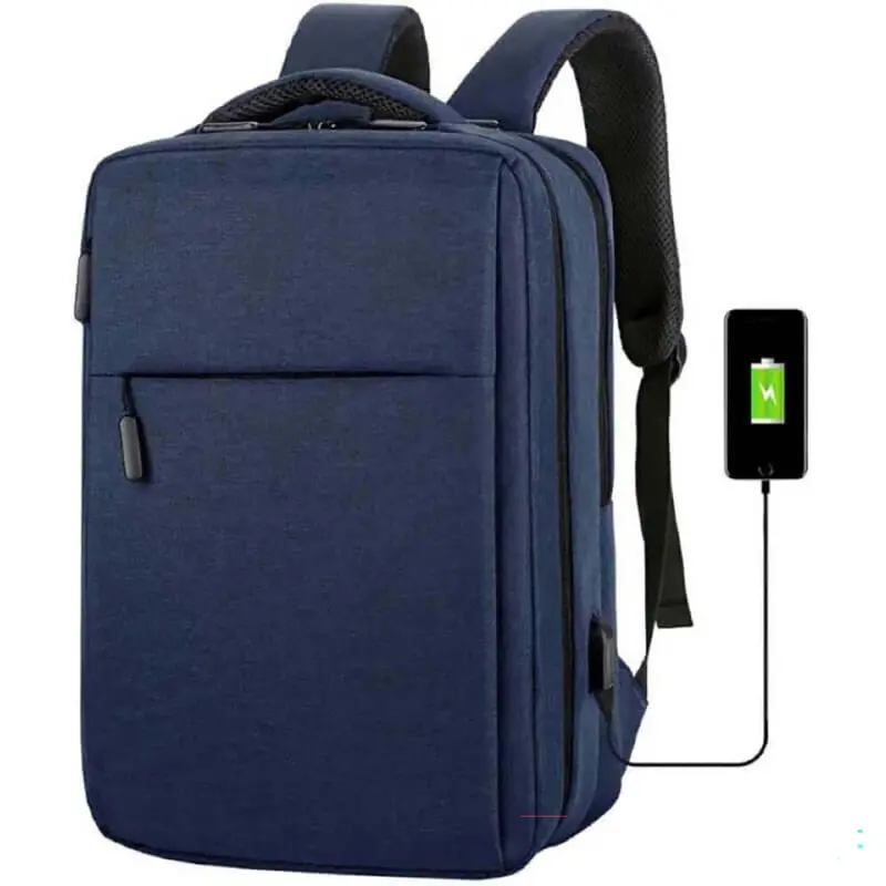 Blue 28Cm Laptop Backpack – Lightweight, Water-Resistant, Ergonomic Design 1