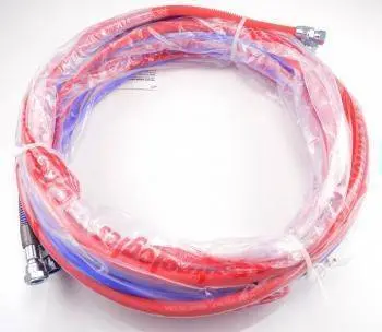 Blue Fluid / Red Air Aaa Hose Set – 3/16", 1885 Psi 1