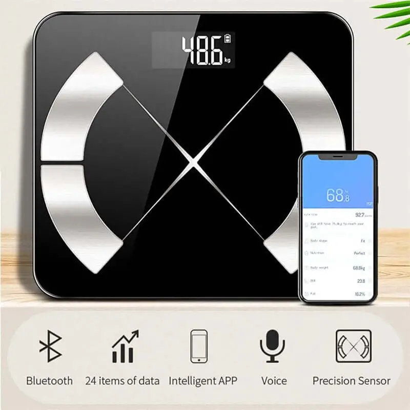Bluetooth Smart Bathroom Scale – Body Fat, Muscle & Weight Tracking 1