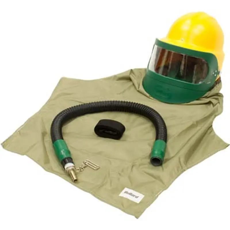 Bullard 88Vx Ce-Certified Free-Air Pump Respirator With 28" Nylon Cape & 46Vx F35 Constant-Flow Fitting 1