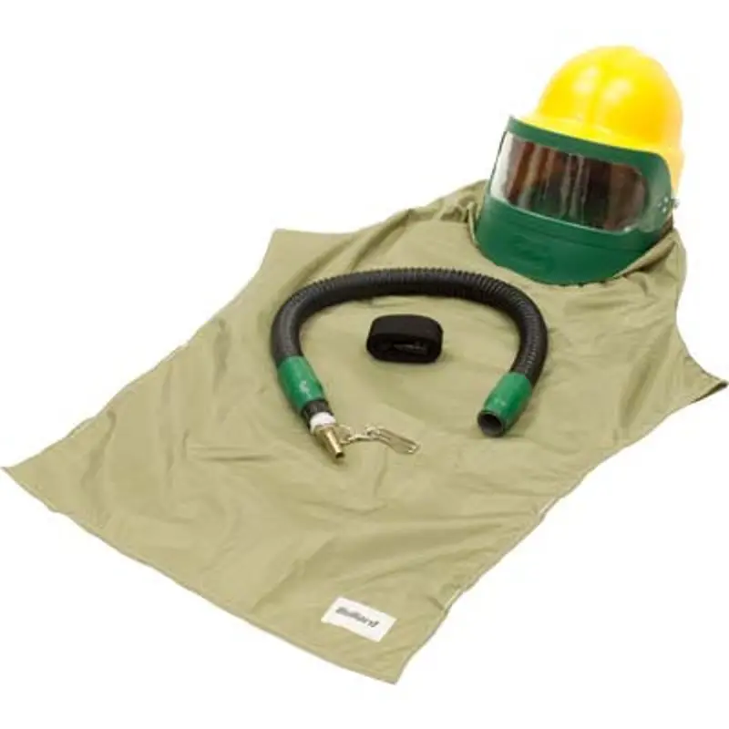 Bullard 88Vx Ce-Certified Free-Air Pump Respirator With 38" Nylon Cape & 13Vx F35 Constant-Flow Fitting 1