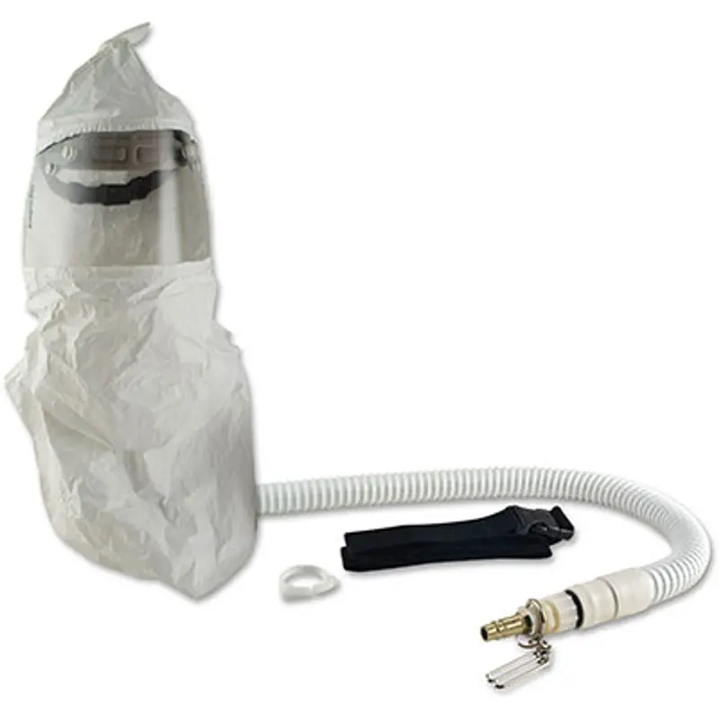Bullard Cc20 Tychem Qc Double-Bib Free-Air Pump Respirator – F35 1/2" Flow Connector 1