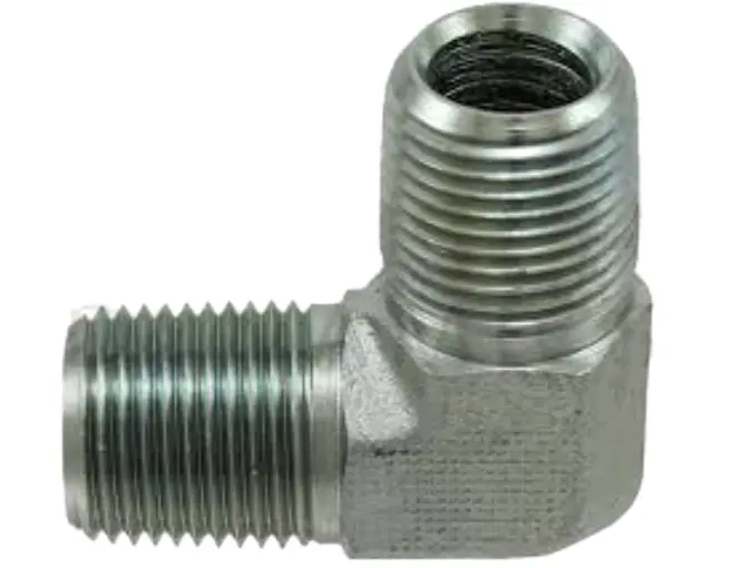 Carbon Steel 90° Male Npt Hex Nipple Adapter 1