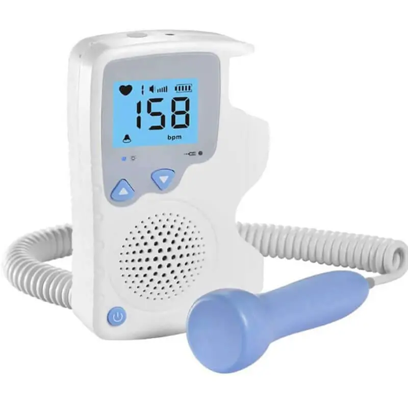 Compact Portable Fetal Doppler – Real-Time Baby Heartbeat Scanner 1