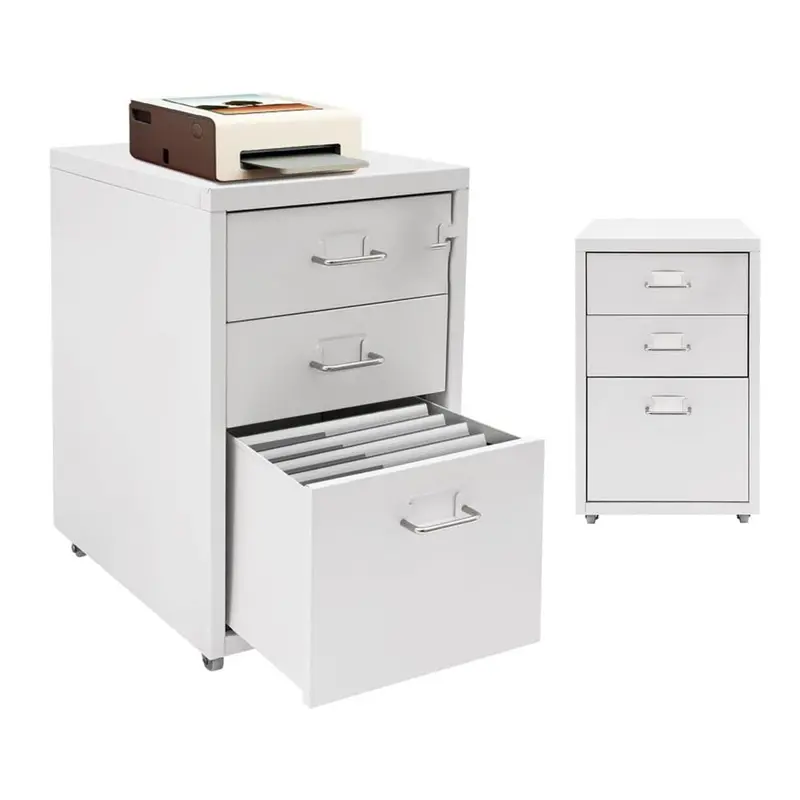 Compact Rolling File Cabinet – Durable Metal Cabinet With Casters 1