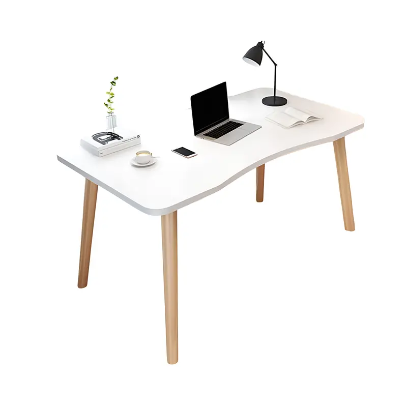 Contemporary Wooden Computer Desk – Adjustable Study And Office Workstation 1