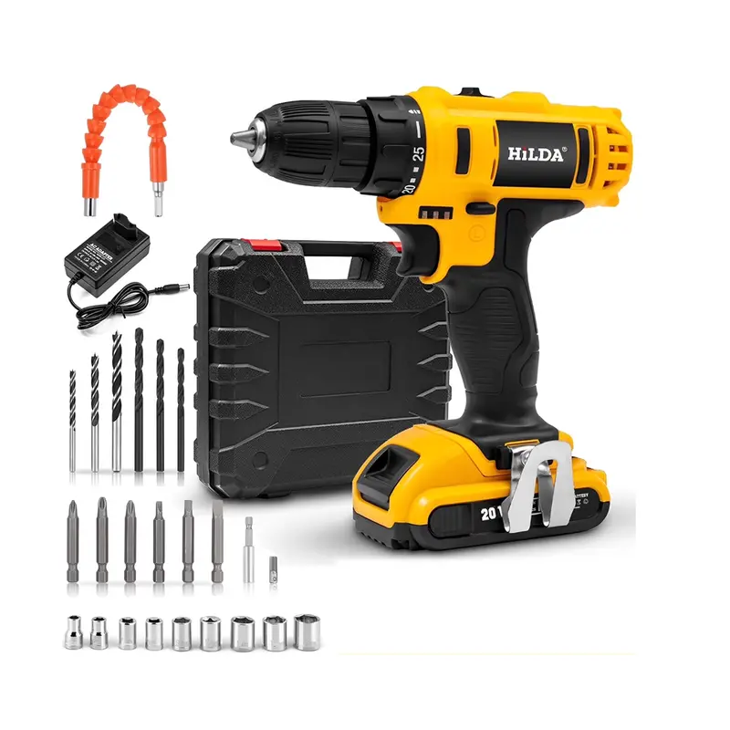 Cordless Drill Kit With Rechargeable Lithium-Ion Battery 1