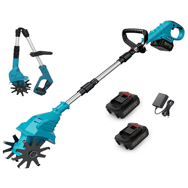 Cordless Electric Cultivator – Lightweight Soil Tiller For Gardens 1