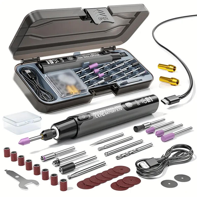 Cordless Rotary Tool Kit With Multiple Attachments And Accessories 1