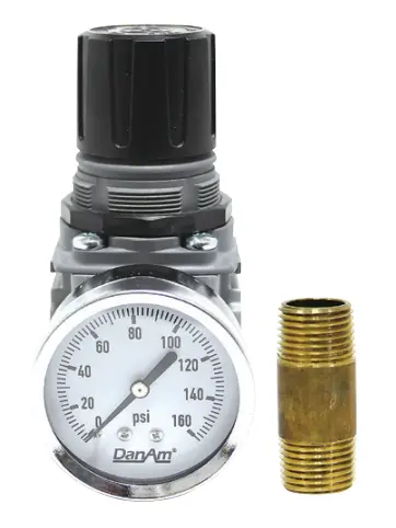 Dan-Am In-Line Single-Stage Air Pressure Regulator (Model 675635) 1