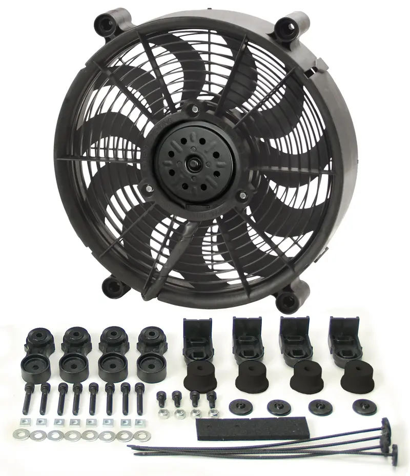 Derale 16212 12-Inch High-Output Dual-Function Radiator Fan With Premium Mounting Kit 1