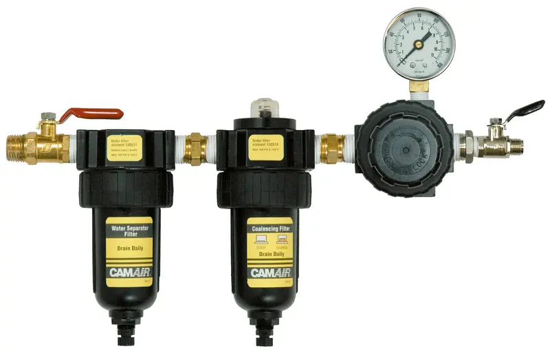 Devilbiss Camair Two-Stage Compressed Air Filtration And Regulation System 1