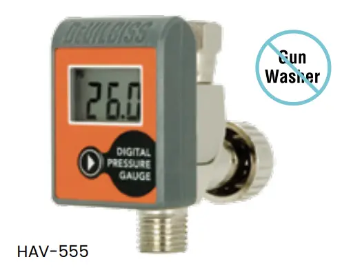 Devilbiss Hav-555 Digital Air Inlet Adjustment Valve – Real-Time Pressure Readout 1