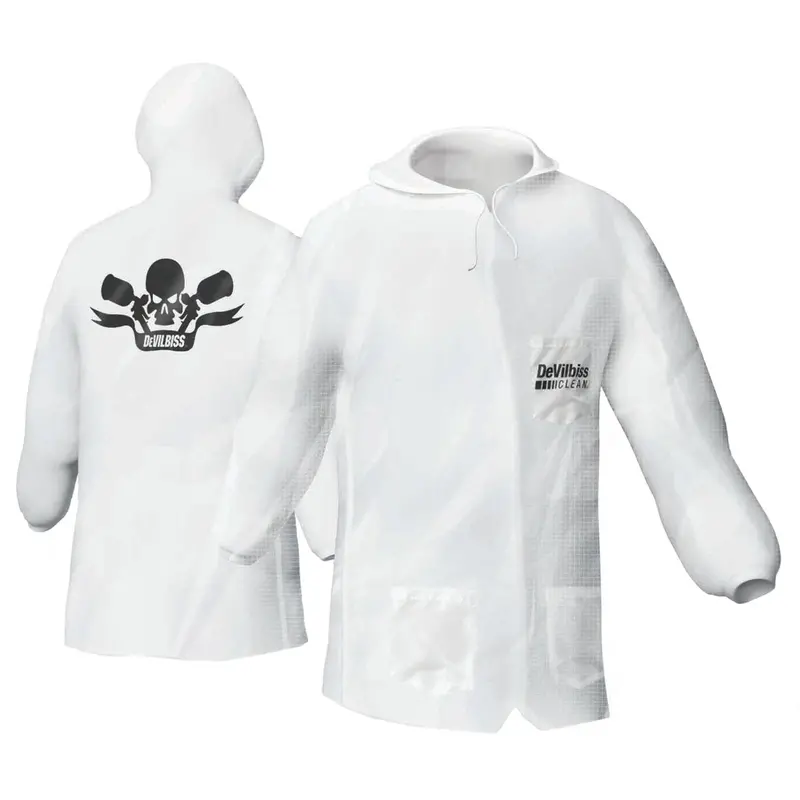 Devilbiss Hooded Lab Coat – Reusable, Lightweight Protective Outerwear 1