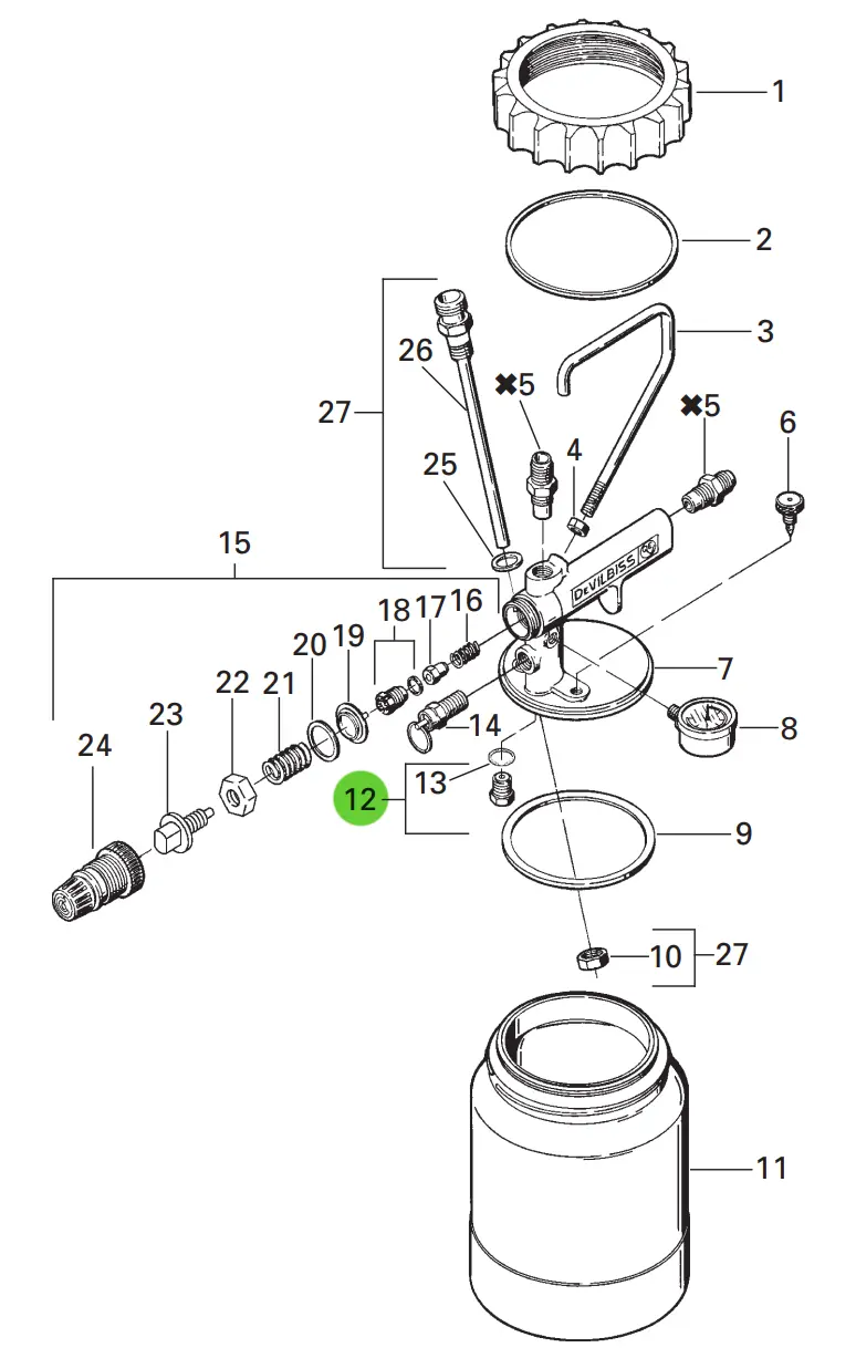 Devilbiss Kb-432-K3 Triple-Pack Check Valve Replacement Kit 1