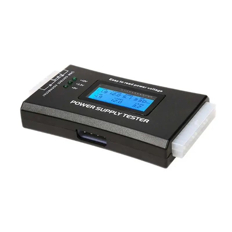 Digital Atx Power Supply Tester With Lcd Display – 20/24-Pin Psu Diagnostic Tool 1