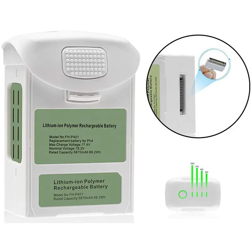 Dji Phantom 4 Intelligent Flight Battery – 5870Mah 15.2V Replacement Power Pack 1