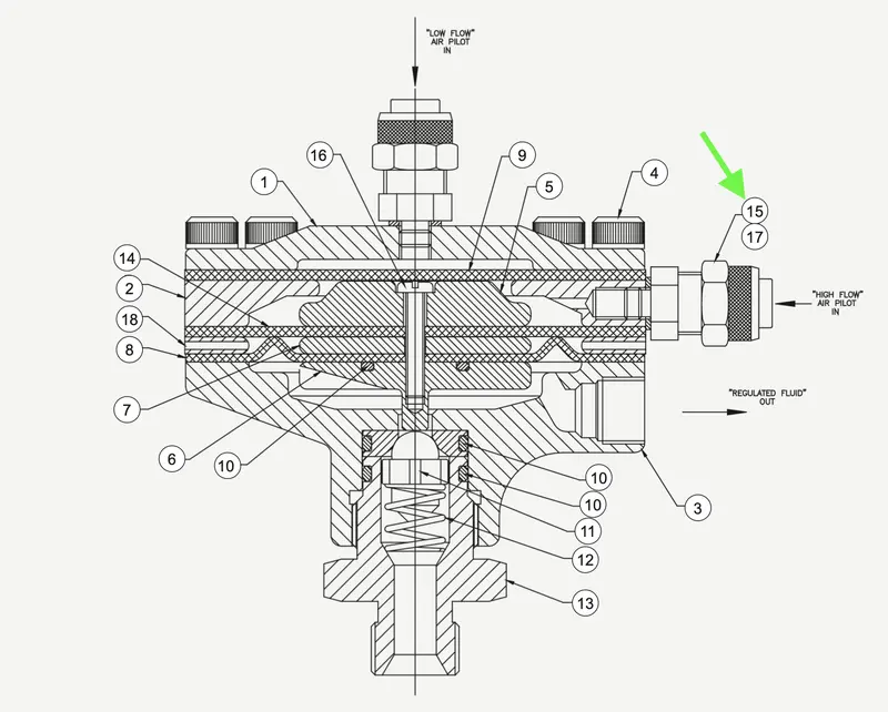 Dr-1 Regulator Component #15 – Part Number 7892-12 1