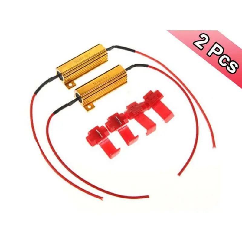 Dual 12V 50W Led Load Resistors For Vehicle Lighting Systems 1