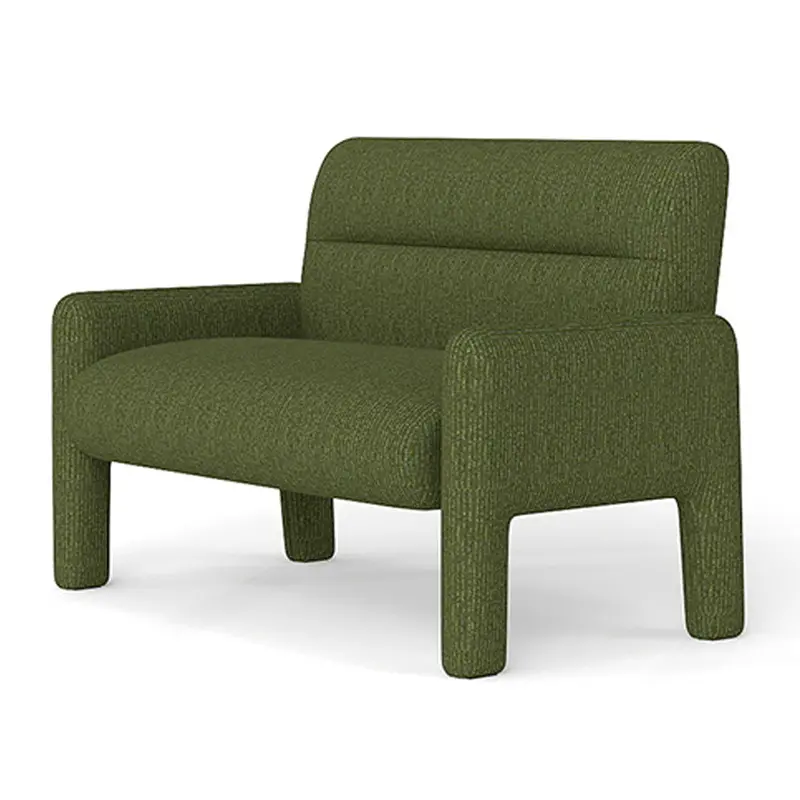 Dubai Hunter Green 2-Seater Fabric Lounge Sofa – Modern Design 1