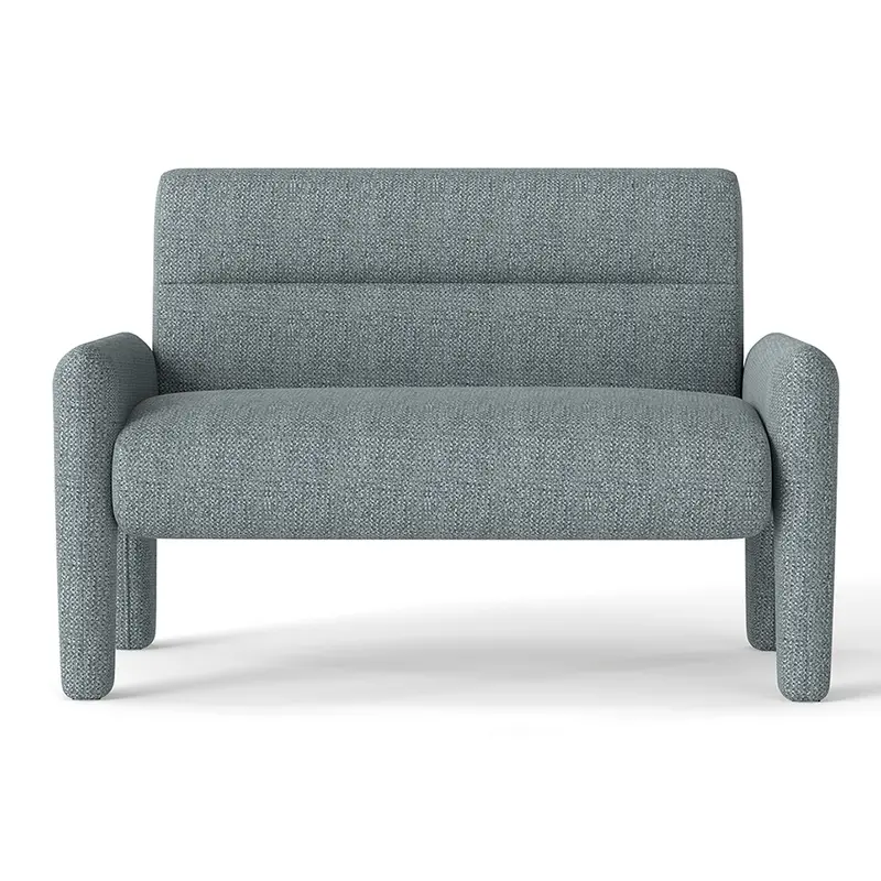 Dubai-Style 2-Seater Modern Sofa In Sky Blue 1