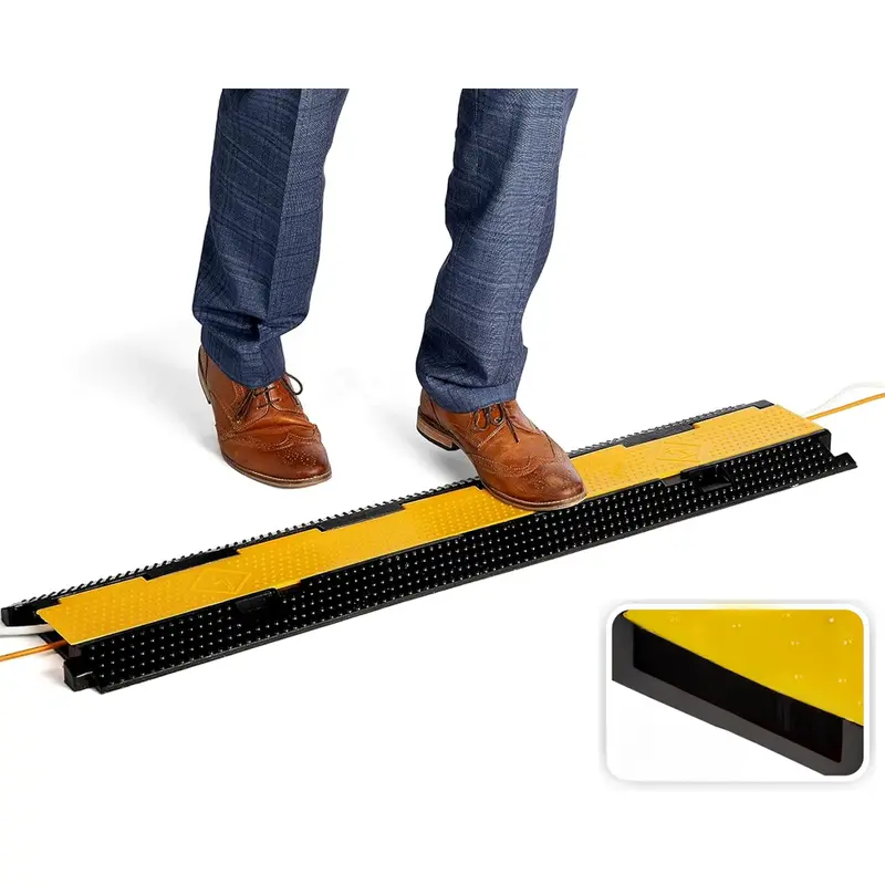 Durable 2-Channel Cable Management Hose Protector For High-Traffic Areas 1