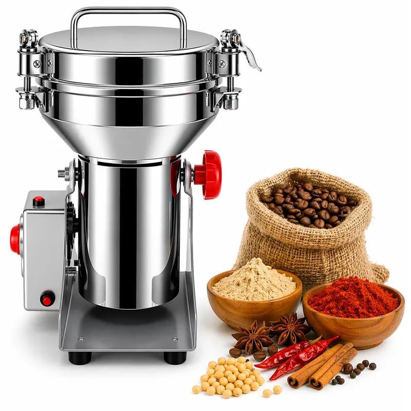 Electric Grain Mill Grinder – Adjustable Burr Mill For Flour & Whole Grains 1