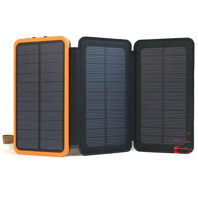 Foldable 20000Mah Solar Power Bank – Lightweight Portable Charger With Dual Usb Outputs 1