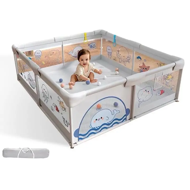 Foldable Safety Playpen For Toddlers And Young Children 1