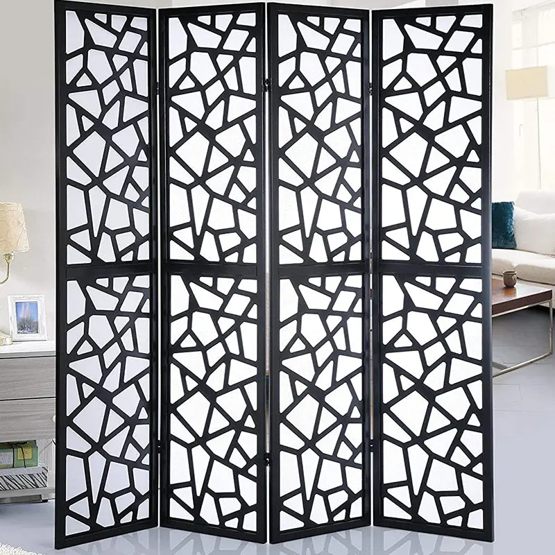 Freestanding Folding Room Divider Screen For Home Or Office 1