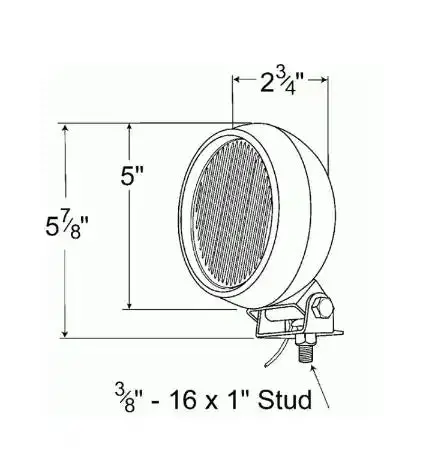 Grote Perlux 64931 Rubber-Mounted Utility Lamp – Heavy-Duty Tractor & Off-Road Lighting 1