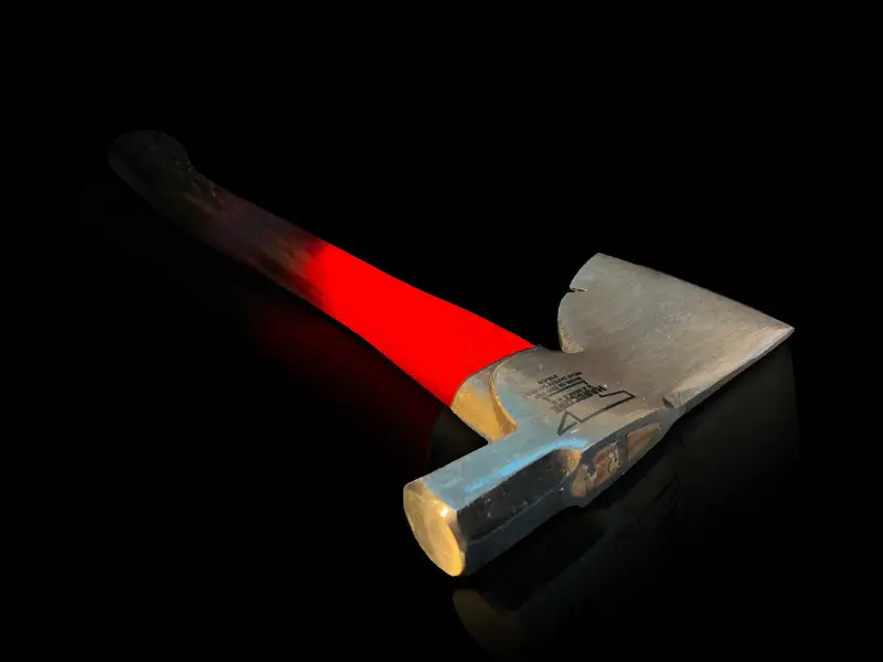 Hardcore Carpenter’S Hatchet — Zombie Red & Black Finish 1