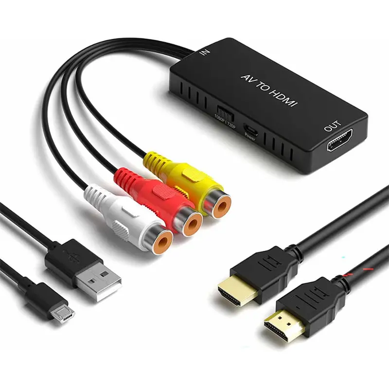 Hdmi To Rca Video Converter Adapter For Av Devices 1