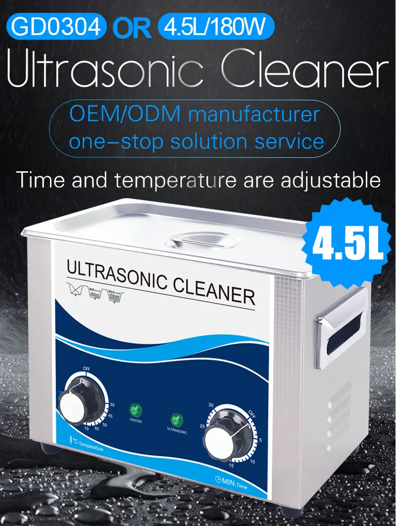 Heated Ultrasonic Cleaning Tank – 4.5L Industrial-Strength Parts Cleaner 1
