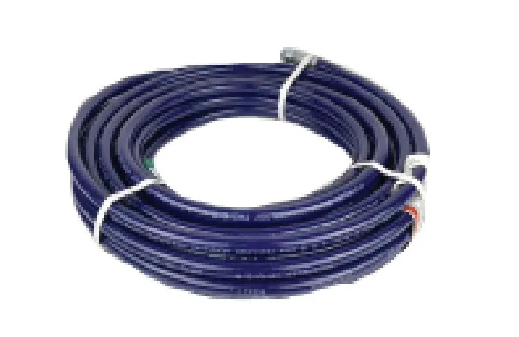 Heavy-Duty 1/2" Airless Fluid Hose — 5000 Psi, Dark Blue, Stainless Female Ends 1