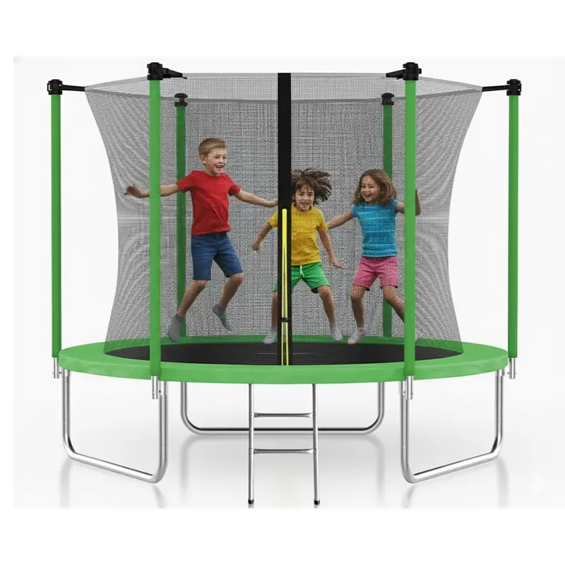 Heavy-Duty 10Ft Backyard Trampoline With Spring Cover 1