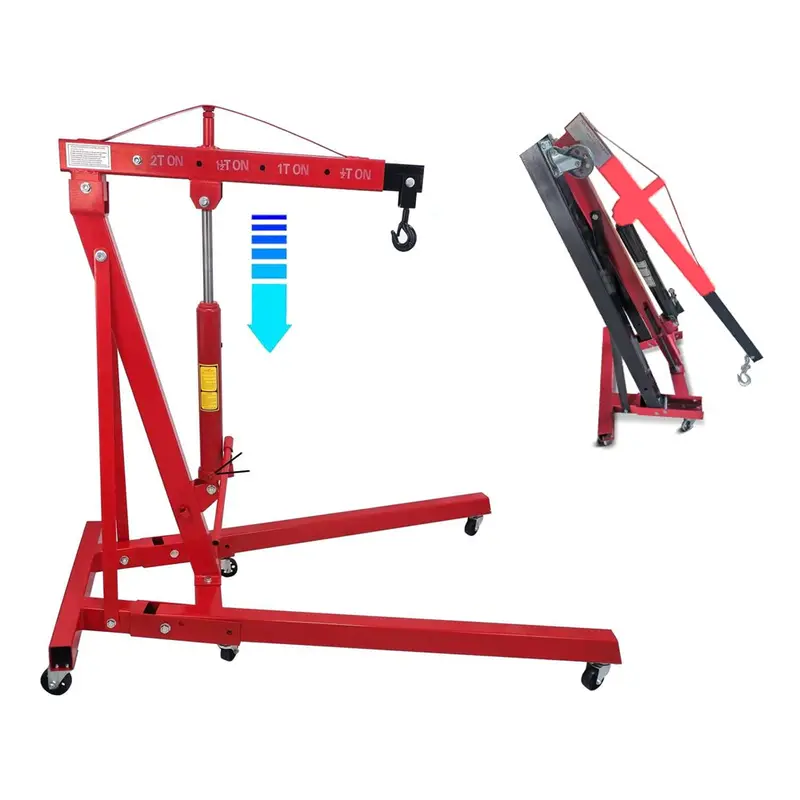 Heavy-Duty 2-Ton Engine Hoist – Manual Workshop Crane With 2000Kg Lifting Capacity 1