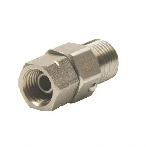 Heavy-Duty Industrial Gun Swivel: 1/4" Male Nps To 1/4" Female Npsm 1