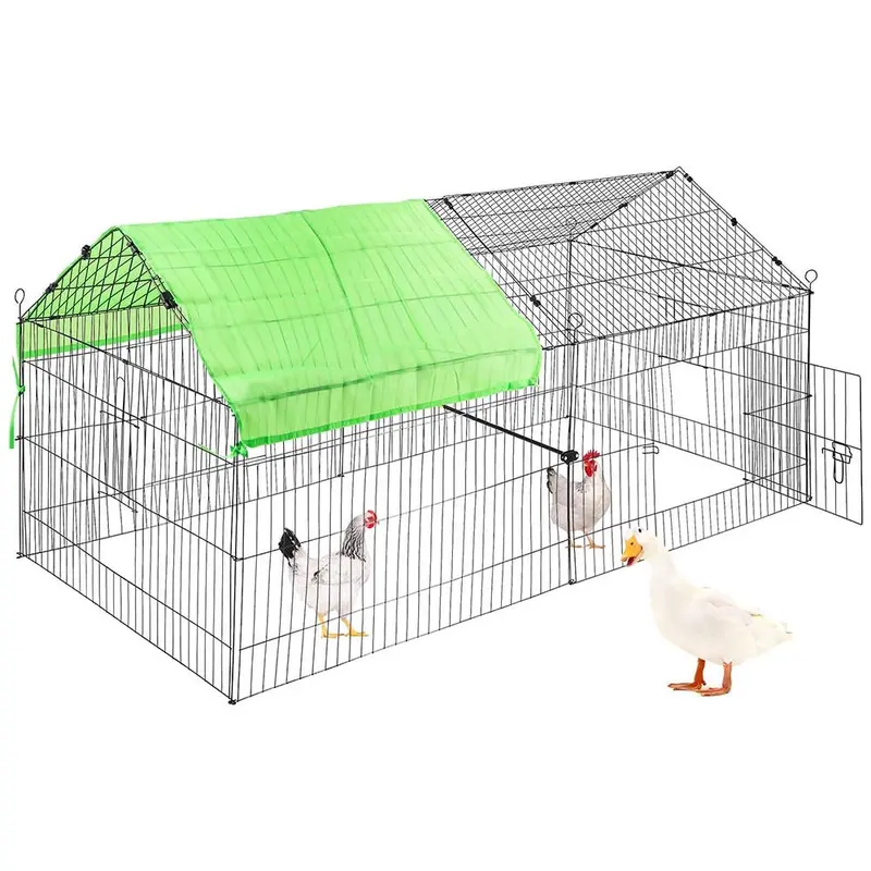 Heavy-Duty Metal Chicken Run Enclosure – Predator-Resistant Outdoor Coop Extension 1