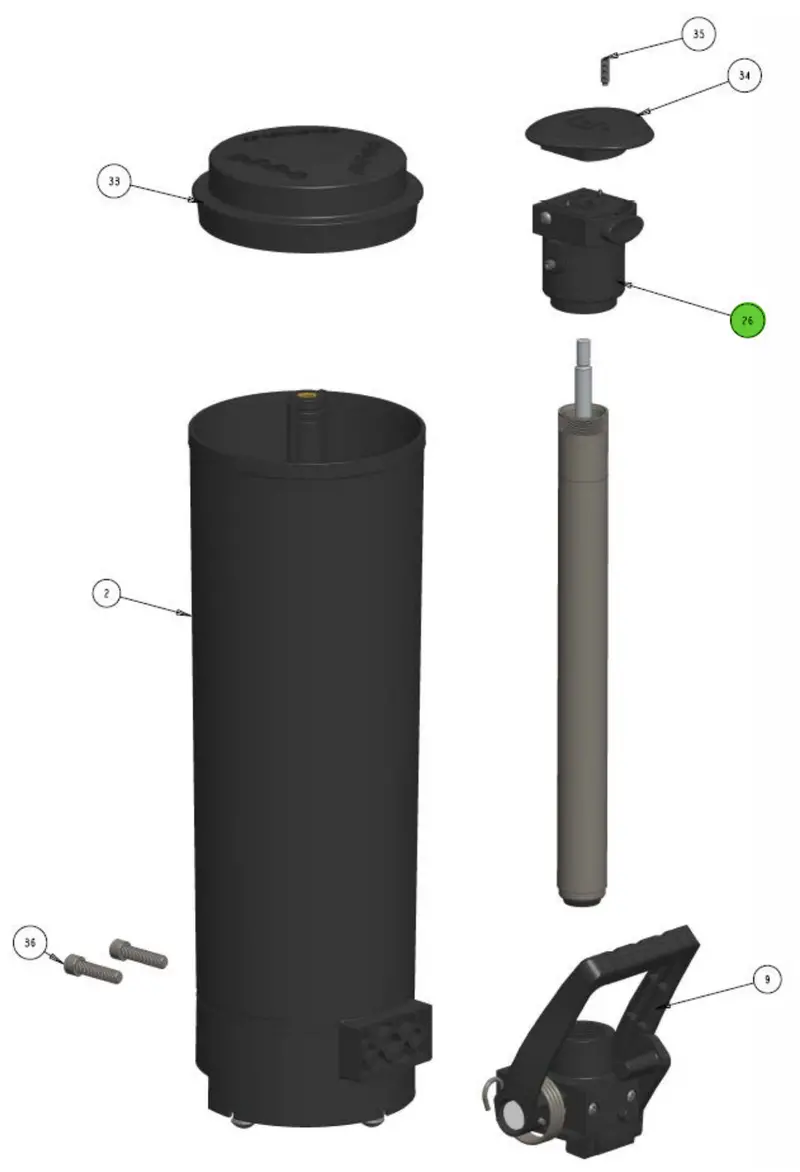 Hero Bl-1015 End Cap For Spray Gun Systems 1