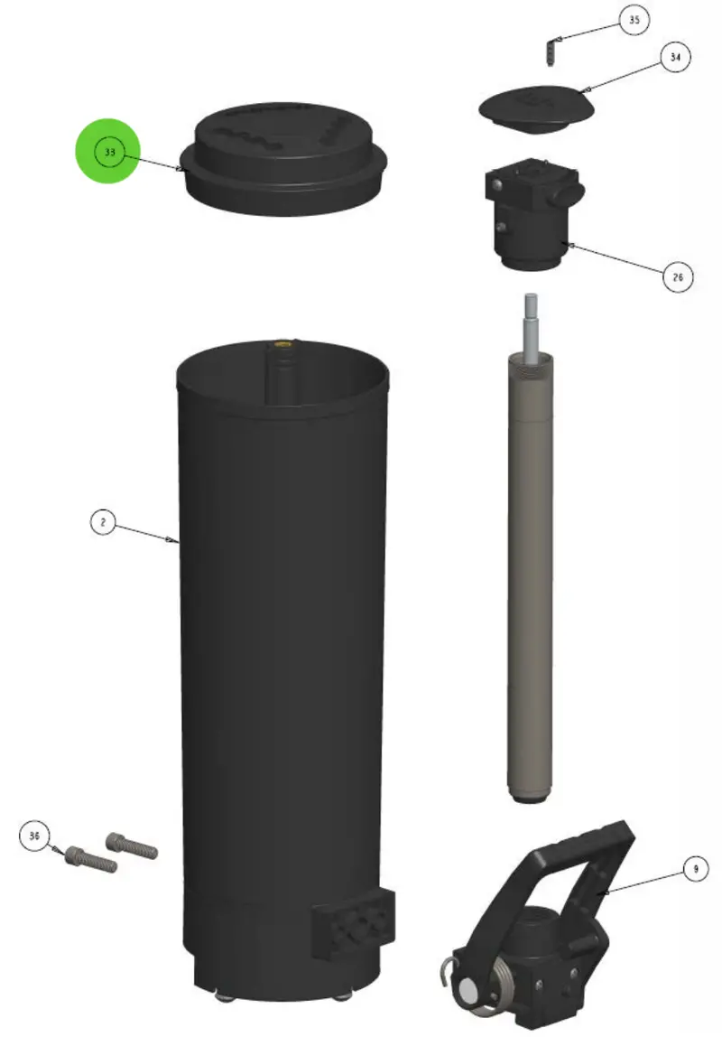 Hero Bl-1085 Replacement Canister Lid 1