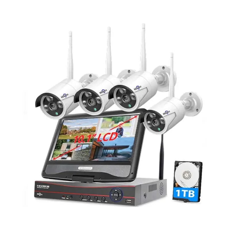 Hiseeu 8-Channel 3Mp Wireless Cctv System With 1Tb Hdd 1