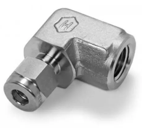 Hosco 316 Stainless Steel Female 90° Compression Elbows – Fractional & Metric Sizes 1