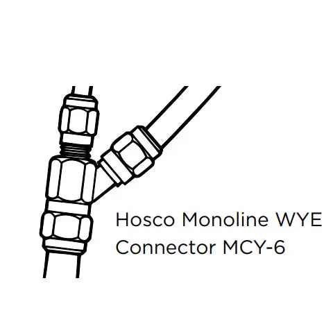 Hosco Monoline Coaxial Fitting – Mcy-6 Y-Connector 1