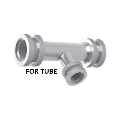 Hosco Prefis™ Stainless Steel Reducing Tee For Tubing — Branch Only 1