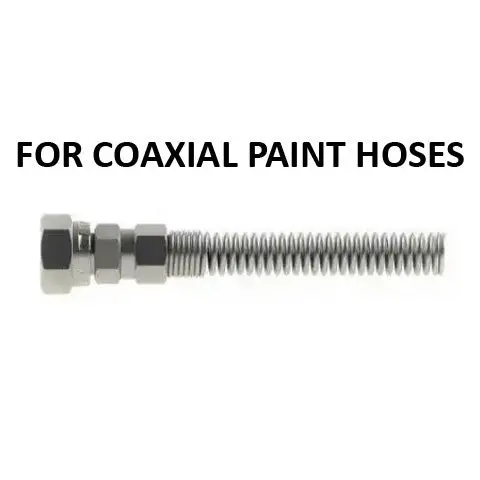 Hosco Spring Guard Straight Connectors – Engineered For Coaxial Paint Hoses 1