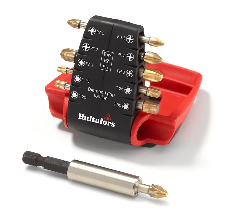 Hultafors Torsion Diamond-Coated Torx®/Phillips/Flat Bit Set 1