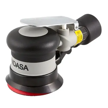 Indasa 3-Inch Central Vacuum–Compatible Dual-Action Sander With 3/16-Inch Orbit 1