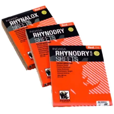Indasa Redline Rhynodry Heavy-Duty Dry Sanding Sheets – 5 Series 1
