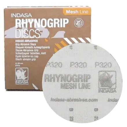 Indasa Rhynogrip Mesh Vacuum Sanding Discs – 5-Inch Diameter, Line-Vac Compatible 1